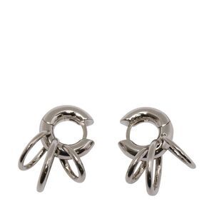 Panconesi Women Charm Detail Huggies Hoops